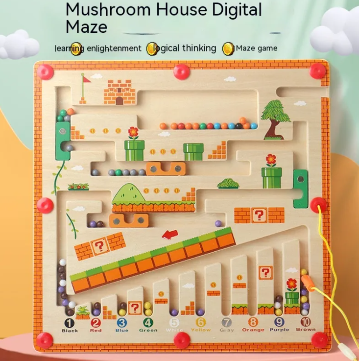 Digital Maze Wooden Puzzle