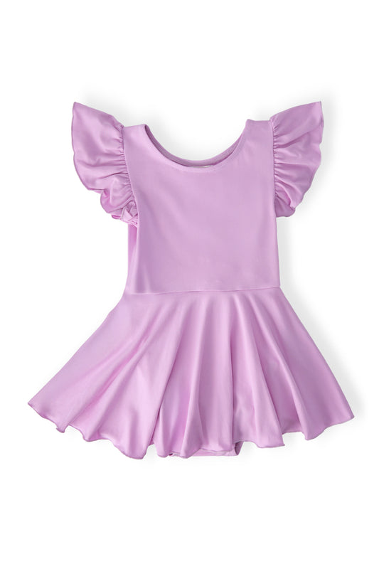 Bright Lilac S/S Twirl Leotard