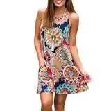 Summer Amazon Bestseller Sleeveless Printed Maxi Dress