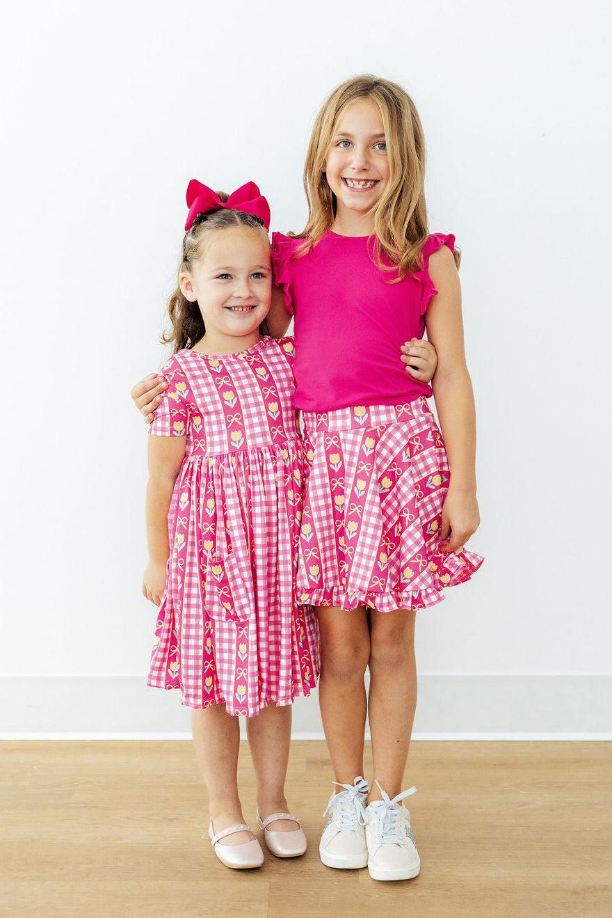 I Love You Tulip Much Ruffle Twirl Skort