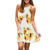 Summer Amazon Bestseller Sleeveless Printed Maxi Dress